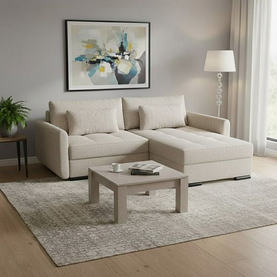 CANDY NEW rohová sedací souprava levá, cappuccino Bubble 03