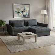 CANDY NEW rohová sedací souprava levá, černá Bubble 17