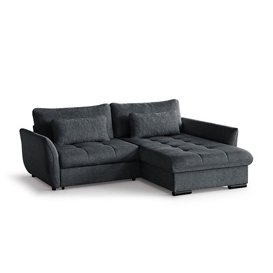 CANDY NEW rohová sedací souprava levá, černá Bubble 17