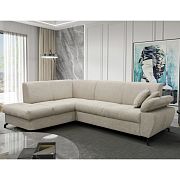CORIAL rohová sedací souprava, pravá, smetanová Aragon 03