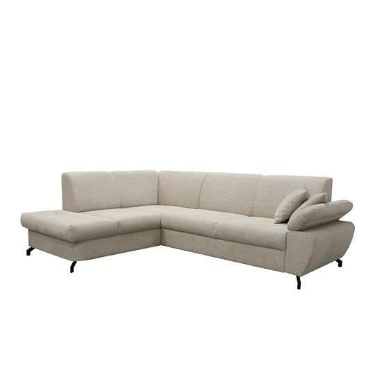 CORIAL rohová sedací souprava, pravá, smetanová Aragon 03