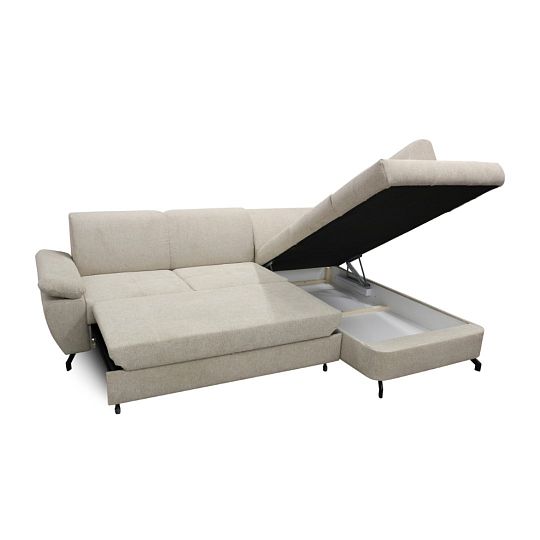 CORIAL rohová sedací souprava, levá, smetanová Aragon 03