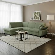 CORIAL rohová sedací souprava, pravá, olivová Aragon 39