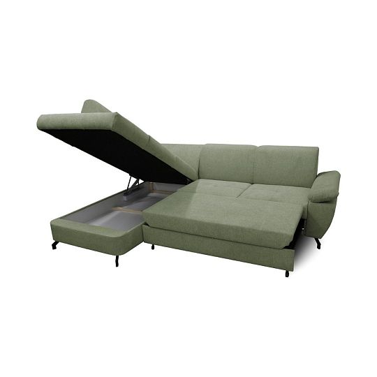 CORIAL rohová sedací souprava, pravá, olivová Aragon 39