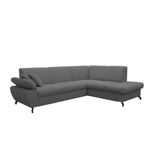 CORIAL rohová sedací souprava, levá, antracit Aragon 97