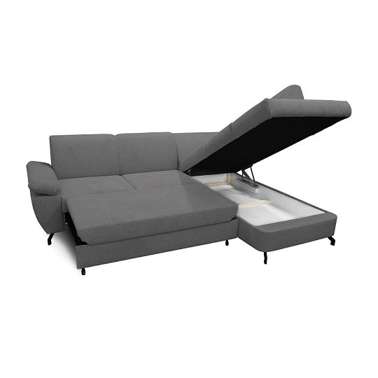 CORIAL rohová sedací souprava, levá, antracit Aragon 97