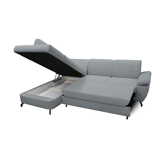 CORIAL rohová sedací souprava, pravá, šedá Aragon 90