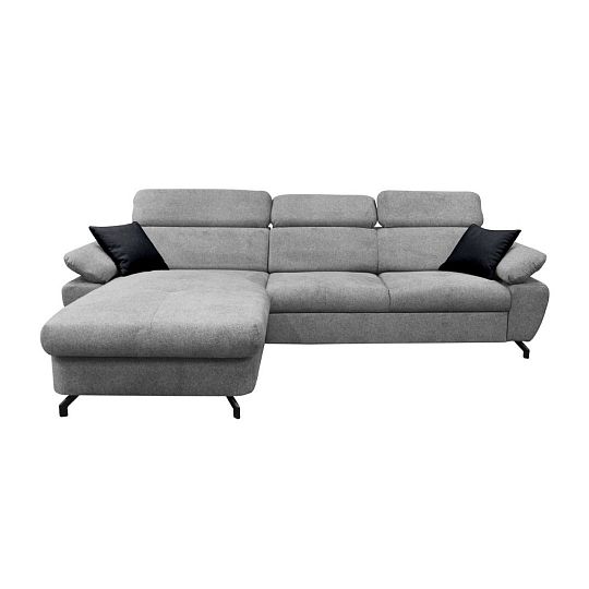 OPTIMAL II TRENDY rohová sedací souprava pravá, šedá Bubble 06