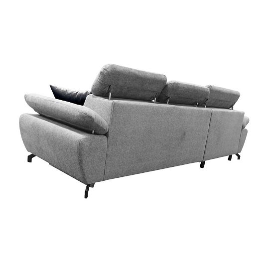 OPTIMAL II TRENDY rohová sedací souprava pravá, šedá Bubble 06