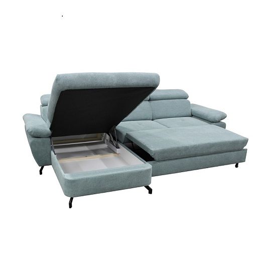 OPTIMAL II TRENDY rohová sedací souprava, pravá, zelenkavá Bubble 13