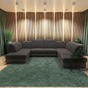 IRIS sedací souprava do U, pravá, grafitová Aragon 97