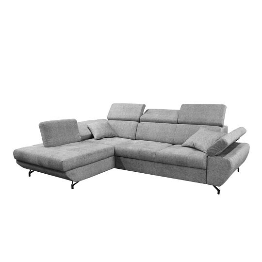 DABLIN CLASIC rohová sedací souprava, pravá, šedá Bubble 6