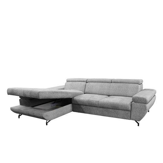 DABLIN CLASIC rohová sedací souprava, pravá, šedá Bubble 6