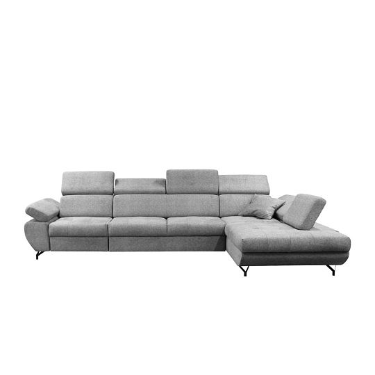 DABLIN MAXI rohová sedací souprava, levá, šedá Bubble 06