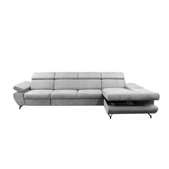 DABLIN MAXI rohová sedací souprava, levá, šedá Bubble 06