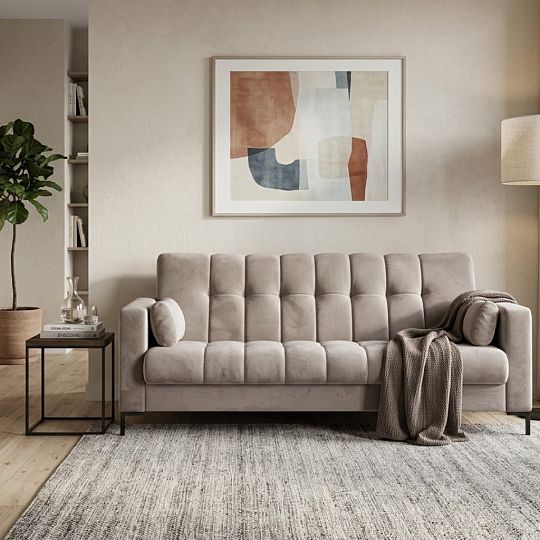 SOFIE rozkládací pohovka, světle hnědá