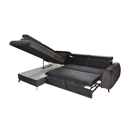 MONTELLO rohová sedací souprava, pravá, grafitová Castel 93