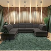 IRIS sedací souprava do U, levá, grafitová Aragon 97