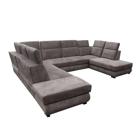 IRIS sedací souprava do U, levá, grafitová Aragon 97