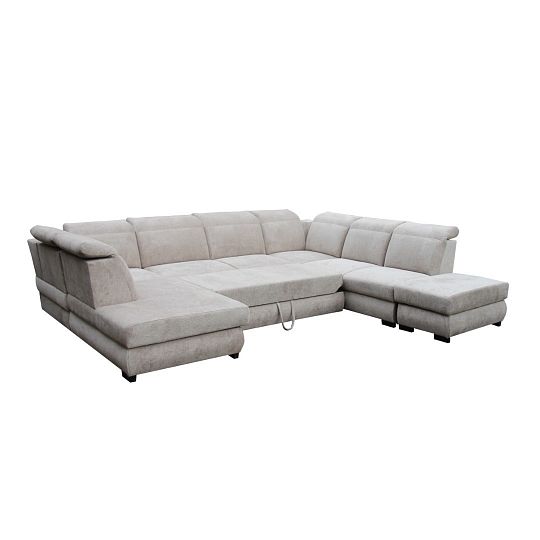 IRIS sedací souprava do U, pravá, hnědá Aragon 20