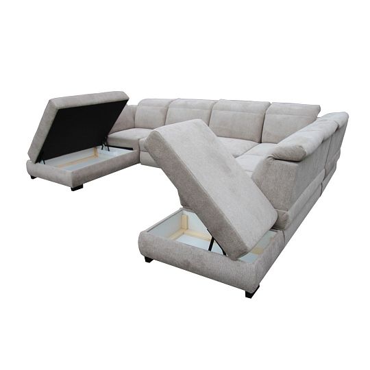 IRIS sedací souprava do U, pravá, hnědá Aragon 20