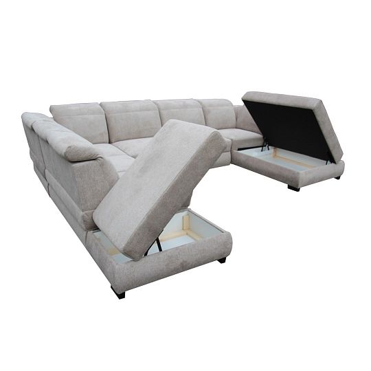 IRIS sedací souprava do U, levá, hnědá Aragon 20