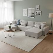 PIREUS sedací souprava do U, univerzální, béžová Poso 100