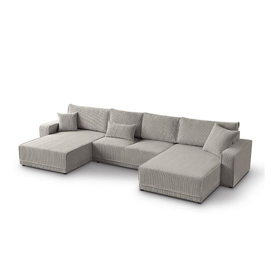 PIREUS sedací souprava do U, univerzální, cappuccino Poso 02