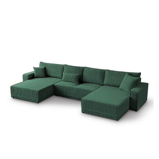 PIREUS sedací souprava do U, univerzální, zelená Poso 14