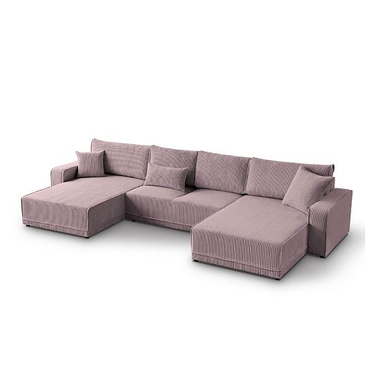 PIREUS sedací souprava do U, univerzální, starorůžová Poso 27