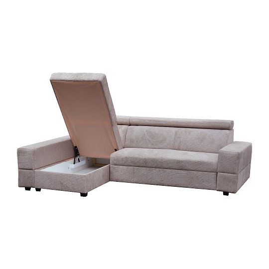 CAIRO rohová sedací souprava, pravá, hnědá/smetanová Aragon 20