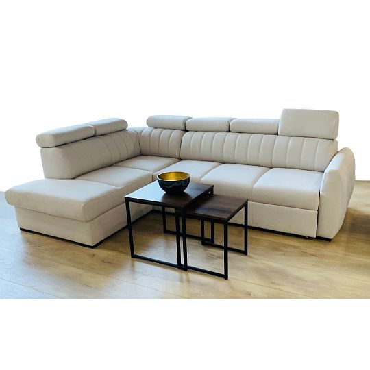 CUBE sedací souprava, pravá, smetanová Castel 03