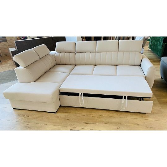 CUBE sedací souprava, pravá, smetanová Castel 03