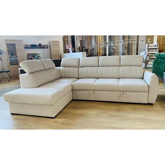 CUBE sedací souprava, pravá, smetanová Castel 03