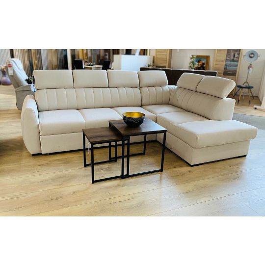 CUBE sedací souprava, levá, smetanová Castel 03