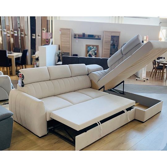 CUBE sedací souprava, levá, smetanová Castel 03