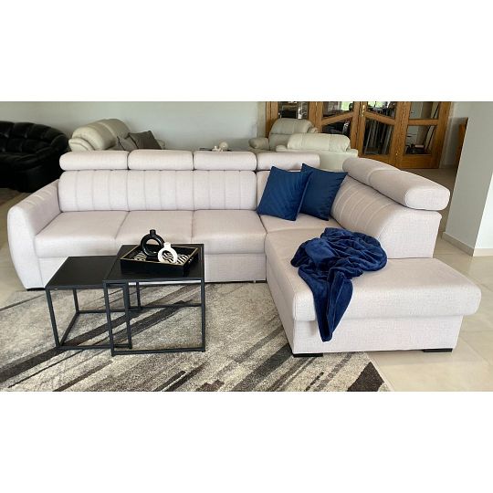 CUBE sedací souprava, levá, smetanová Castel 03