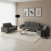 SIESTA sedací souprava 3R+2+1, tmavě šedá Bankok Antracit