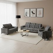 SIESTA sedací souprava 3R+2+1, šedá Bankok Ash