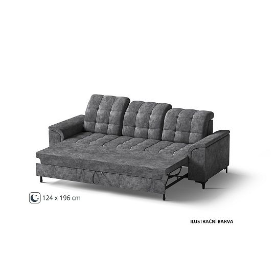 SIESTA sedací souprava 3R+2+1, šedá Bankok Ash