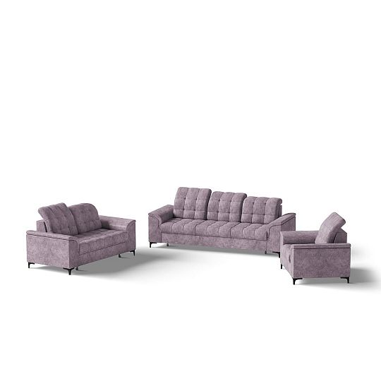 SIESTA sedací souprava 3R+2+1, starorůžová Bankok Old pink