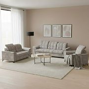 SIESTA sedací souprava 3R+2+1, cappuccino Bankok Truffi