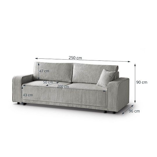 PIREUS rozkládací pohovka, béžová