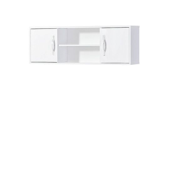 PRESTIGE NEW 06 závěsná skříňka 120 cm, bílá/bílá/úchyt bílá