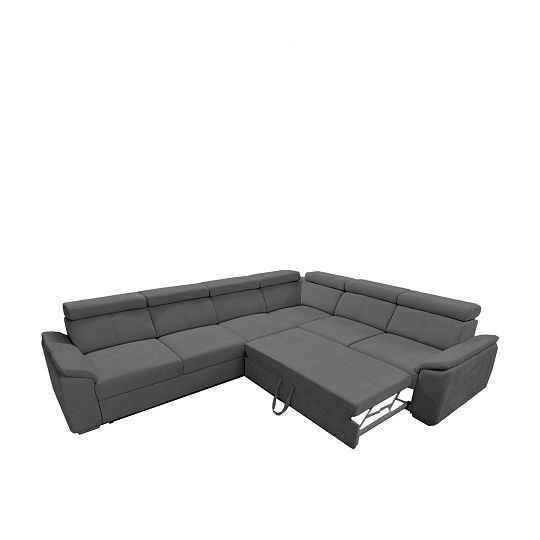 OXFORD rohová sedací souprava, univerzální, černá Wind 99