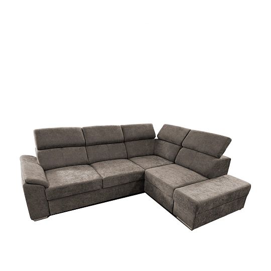 DOMINO rohová sedací souprava, levá, hnědá Wind 21