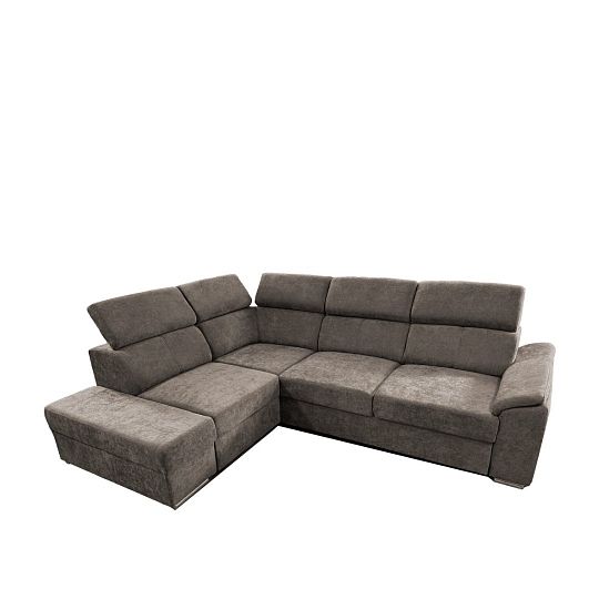 DOMINO rohová sedací souprava, pravá, hnědá Wind 21