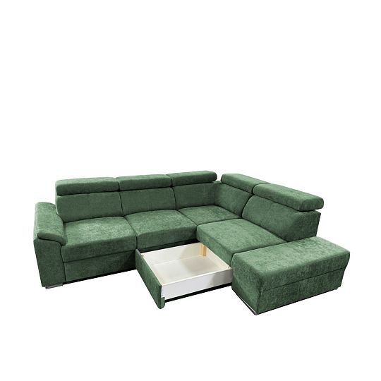 DOMINO rohová sedací souprava, levá, olivová Wind 34