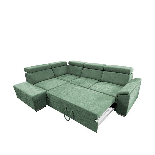 DOMINO rohová sedací souprava, pravá, olivová Wind 34