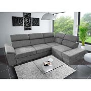 DOMINO rohová sedací souprava, levá, šedá Wind 89